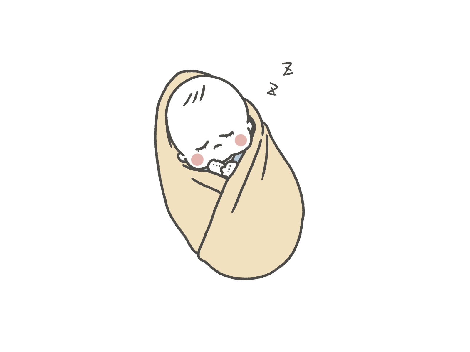 バスタオル　赤ちゃん　寝る